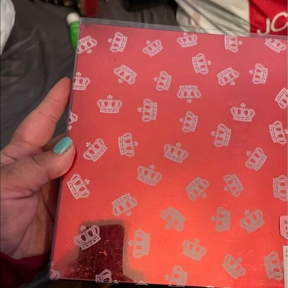 Nip juicy couture 2 wallet/card case gift set animal leopard red leather gold - Picture 5 of 6